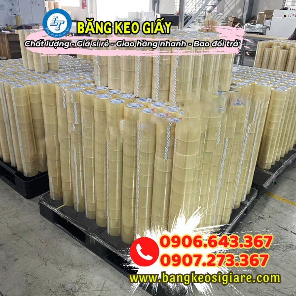 Sản xuất trực tiếp băng keo giấy giá sỉ theo yêu cầu kho băng keo