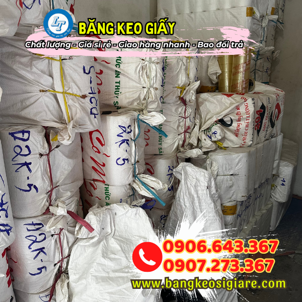 Sản xuất trực tiếp băng keo giấy giá sỉ theo yêu cầu xưởng băng keo