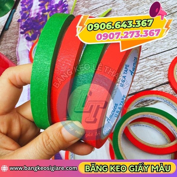 Giá sỉ số lượng lớn băng keo giấy màu Giá sỉ số lượng lớn băng keo giấy màu
