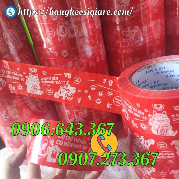 đặt băng keo in chữ giá sỉ ở đâu băng keo in logo