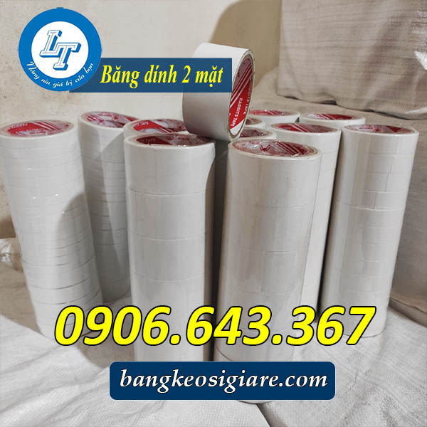 Bỏ sỉ băng keo 2 mặt 1.2m, 2.4cm, 4.8cm giá rẻ nhất băng dính 2 mặt 4f8