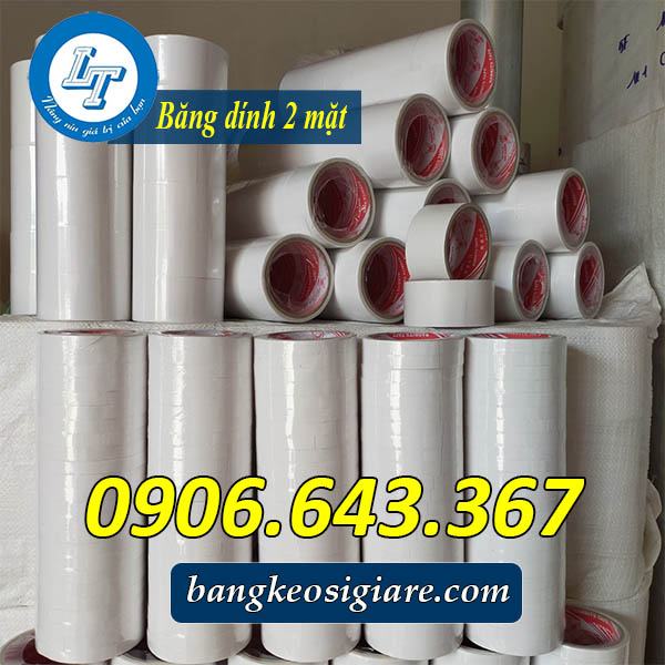 Bỏ sỉ băng keo 2 mặt 1.2cm, 2.4cm, 4.8cm giá rẻ nhất Băng dính 2 mặt