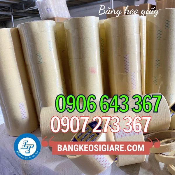 NƠI SẢN XUẤT BĂNG KEO GIẤY VÀNG GIÁ RẺ băng dính giấy vàng giá sỉ