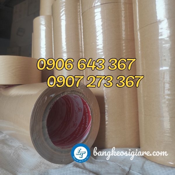 sỉ rẻ băng keo giấy da bò nhám 4f8 băng dính giấy nâu nhám