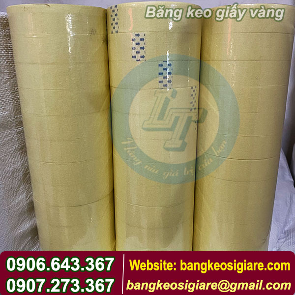 Băng keo giấy vàng 2F4 Băng keo giấy vàng 2F4