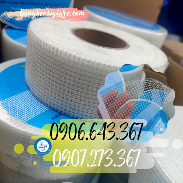 xưởng băng keo lưới vá trần thạch cao giá sỉ băng dính lưới thạch cao
