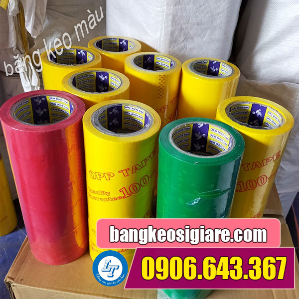 Băng dính màu uy tín, đa dạng sắc màu băng dính màu