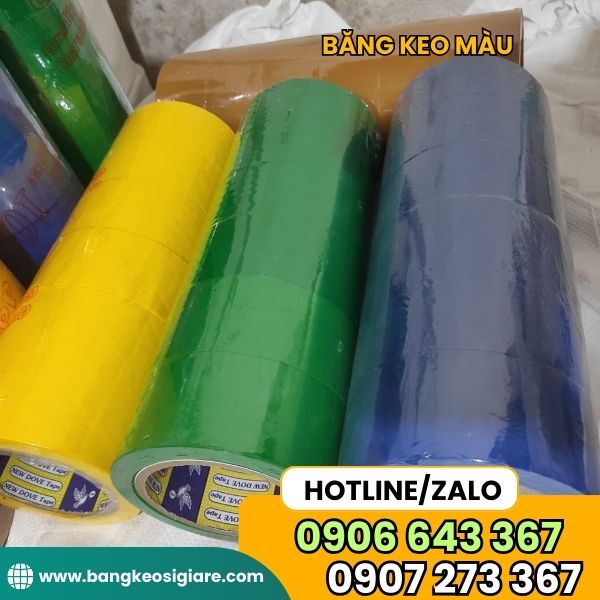 ĐỊA CHỈ PHÂN PHỐI BĂNG KEO MÀU GIÁ SỈ CHO ĐẠI LÝ băng dính màu