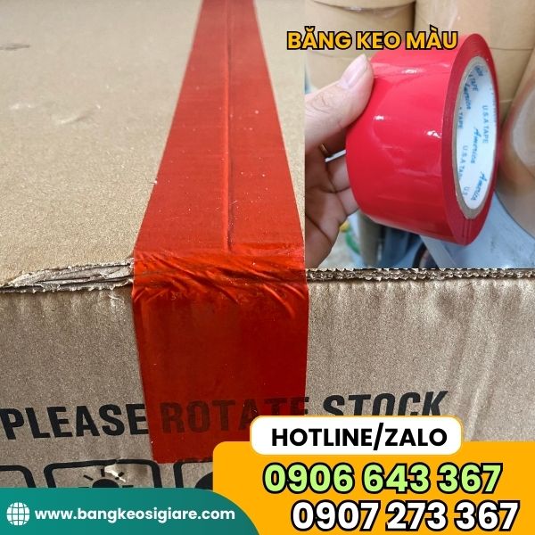 ĐỊA CHỈ PHÂN PHỐI BĂNG KEO MÀU GIÁ SỈ CHO ĐẠI LÝ băng keo dán thùng màu