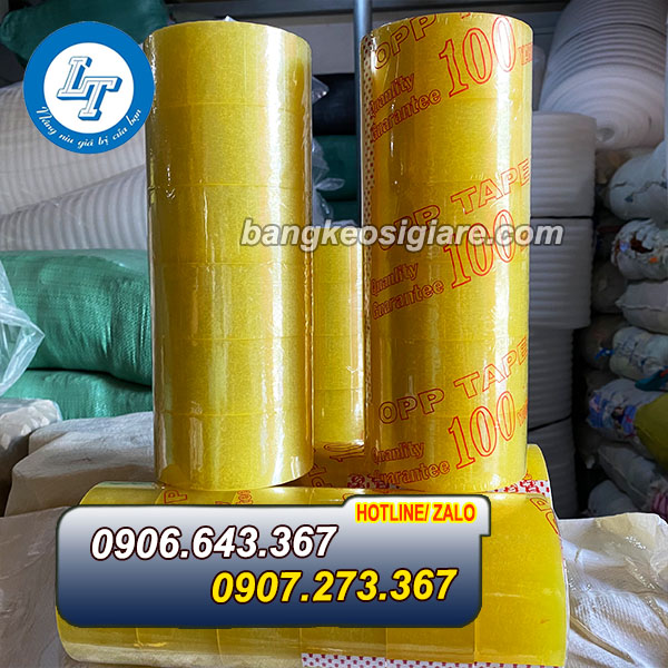 ĐẠI LÝ SỈ BĂNG DÍNH DÁN THÙNG VÀNG CHANH băng dính màu vàng chanh