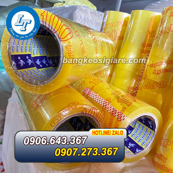 ĐẠI LÝ SỈ BĂNG DÍNH DÁN THÙNG VÀNG CHANH lõi băng dính màu vàng chanh