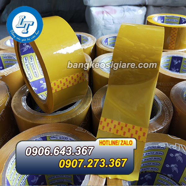 ĐẠI LÝ SỈ BĂNG DÍNH DÁN THÙNG VÀNG CHANH băng dính màu chanh