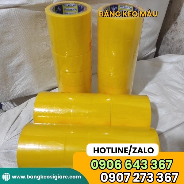 ĐỊA CHỈ PHÂN PHỐI BĂNG KEO MÀU GIÁ SỈ CHO ĐẠI LÝ băng dính vàng