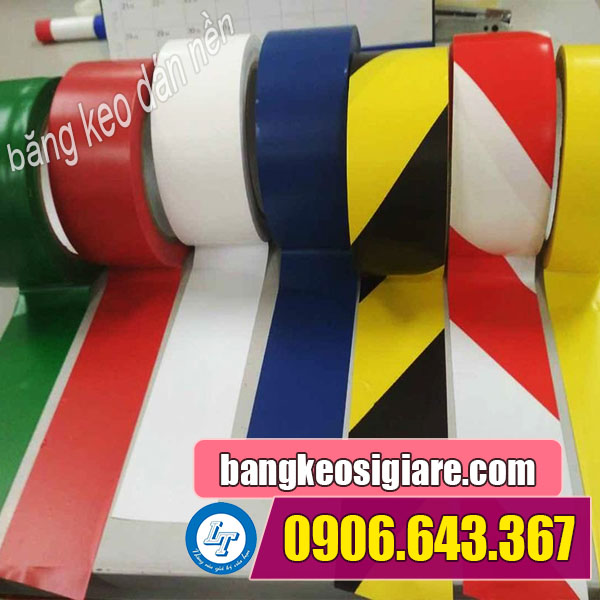 nhà cung cấp băng dính nền, băng dính cảnh báo TPHCM băng dính nền nhiều màu