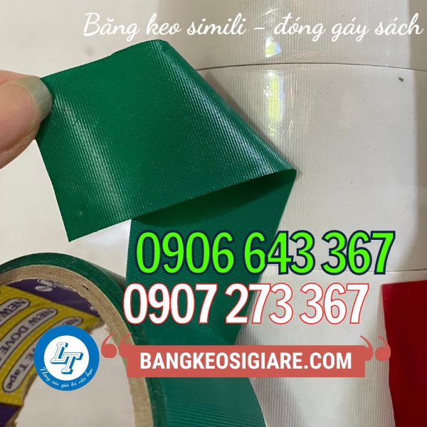 TÌM MUA SỈ BĂNG DÍNH SIMILI NHIỀU MÀU, SỐ LƯỢNG LỚN băng dính simili xanh lá