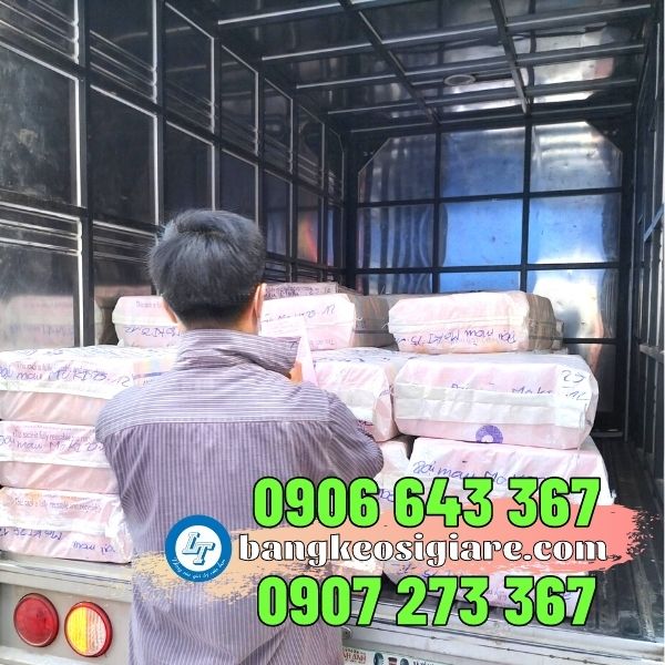 chuyên sỉ băng dính sọc vàng đen dán phân chia khu vực băng dính sọc vàng đen tại kho