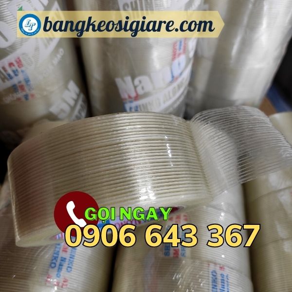 băng keo sợi thủy tinh chịu nhiệt bền bỉ băng keo sợi thủy tinh 1 sọc