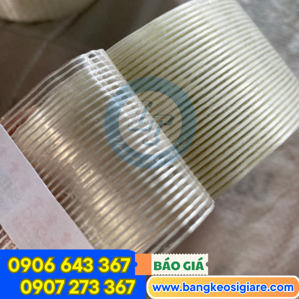Băng keo sợi thủy tinh 1 sọc Băng keo sợi thủy tinh 1 sọc