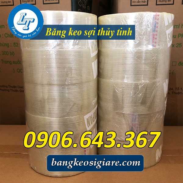 Băng dính sợi thủy tinh dán chắc chắn, giá tốt TPHCM Băng dính sợi thủy tinh