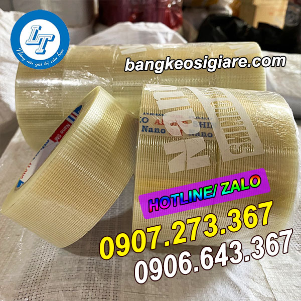 PHÂN PHỐI GIÁ RẺ BĂNG KEO SỢI THUỶ TINH 1 SỢI 4F8 băng dính thủy tinh giá sỉ
