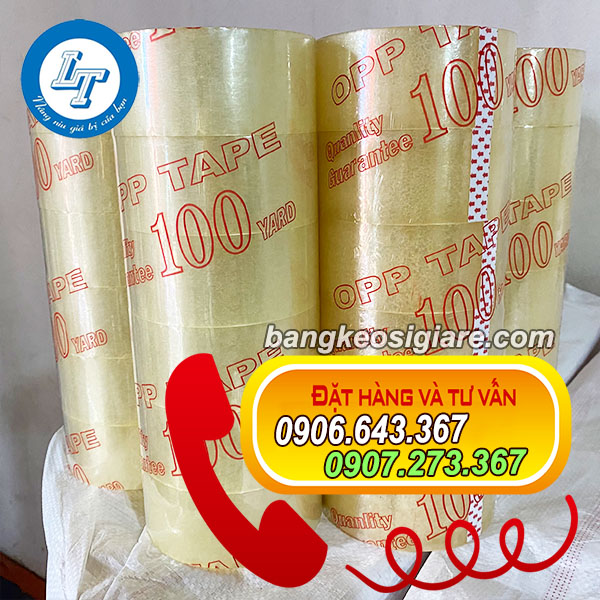 SỈ BĂNG KEO TRONG 5FX100Y, 200Y ĐÓNG THÙNG băng dính trong 100y