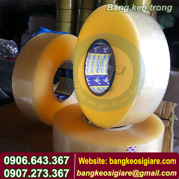 Băng keo trong 900g/cuộn Băng keo trong 900g/cuộn