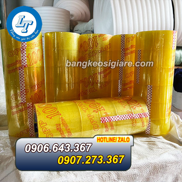 ĐẠI LÝ SỈ BĂNG DÍNH DÁN THÙNG VÀNG CHANH băng dính vàng chanh giá rẻ
