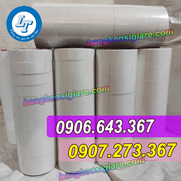 GIÁ BĂNG KEO 2 MẶT TRẮNG NƯỚC THEO SIZE băng dính 2 mặt