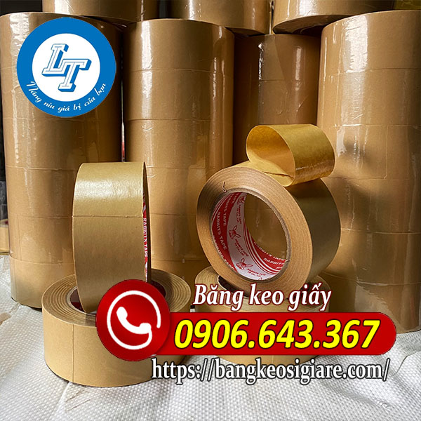 Băng keo giấy da bò trơn Băng keo giấy da bò trơn