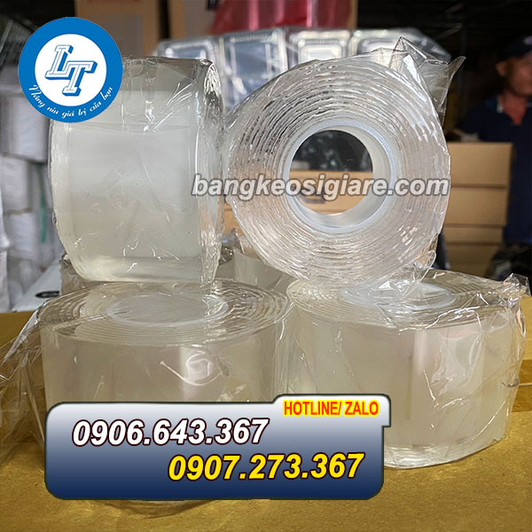 BĂNG KEO TRONG 2 MẶT SIÊU DÍNH CHO NHÀ BÁN LẺ băng dính ma thuật