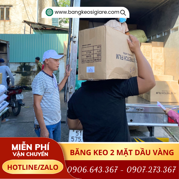 Băng keo 2 mặt dầu vàng chất lượng Băng keo 2 mặt dầu vàng chất lượng