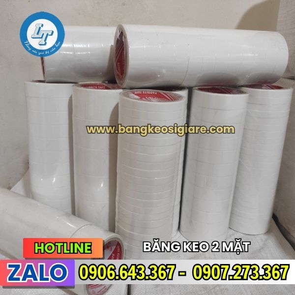 BĂNG KEO 2 MẶT DÁN TƯỜNG HIỆU QUẢ GIÁ SỈ GIÁ RẺ băng keo 2 mặt trắng nước