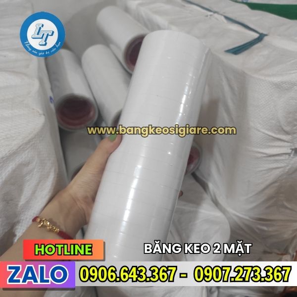 BĂNG KEO 2 MẶT DÁN TƯỜNG HIỆU QUẢ GIÁ SỈ GIÁ RẺ băng keo 2 mặt trắng nước