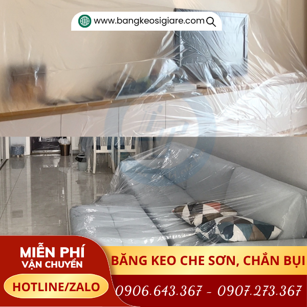 Màng nilon che sơn sử dụng che phủ đồ dùng, chống bụi bẩn Màng nilon che sơn sử dụng che phủ đồ dùng, chống bụi bẩn