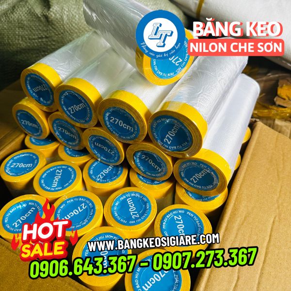 Mua sỉ băng keo nilon che sơn rẻ nhấ băng keo che sơn chắn bụi