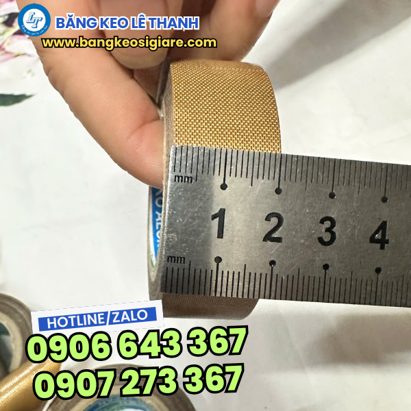 Băng keo chịu nhiệt Teflon 2cm Băng keo chịu nhiệt Teflon 2cm