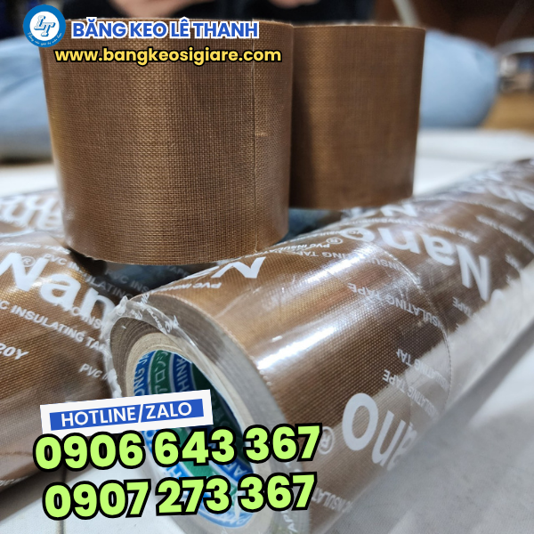 Băng keo chịu nhiệt Teflon 7cm Băng keo chịu nhiệt Teflon 7cm
