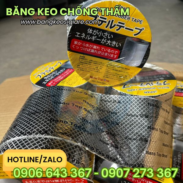 Băng keo chống thấm mái tôn giá sỉ chất lượng Băng keo chống thấm Nano Top One