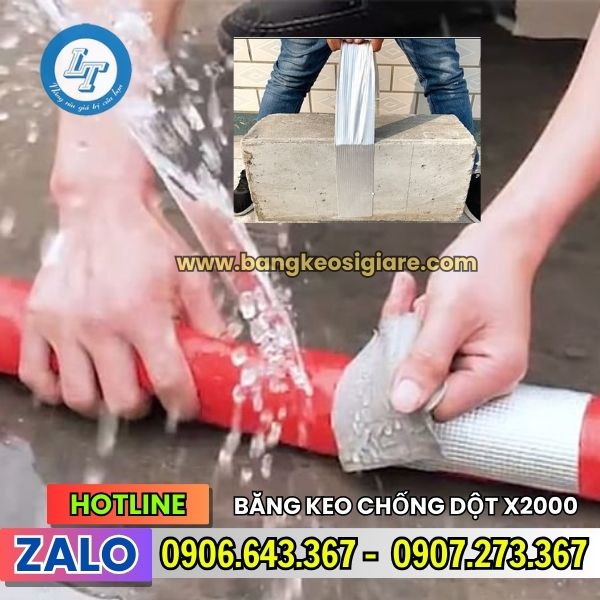 BĂNG KEO CHỐNG THẤM X2000 GIÁ RẺ ứng dụng của băng keo chống thấm