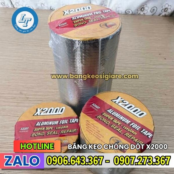 BĂNG KEO CHỐNG THẤM X2000 GIÁ RẺ kích thước băng keo chống thấm x2000