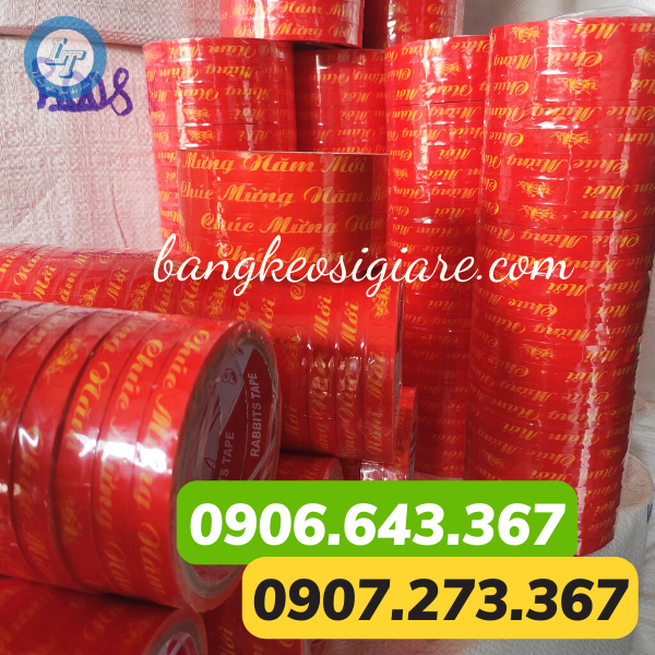 BĂNG KEO CHÚC MỪNG NĂM MỚI NỀN ĐỎ GIÁ SỈ TỐT BĂNG KEO CHÚC MỪNG NĂM MỚI NỀN ĐỎ