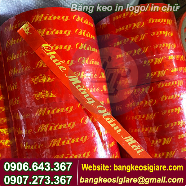 BĂNG KEO IN LOGO, IN CHỮ, IN HÌNH GIÁ RẺ ĐÓN NĂM MỚI BĂNG KEO IN LOGO,