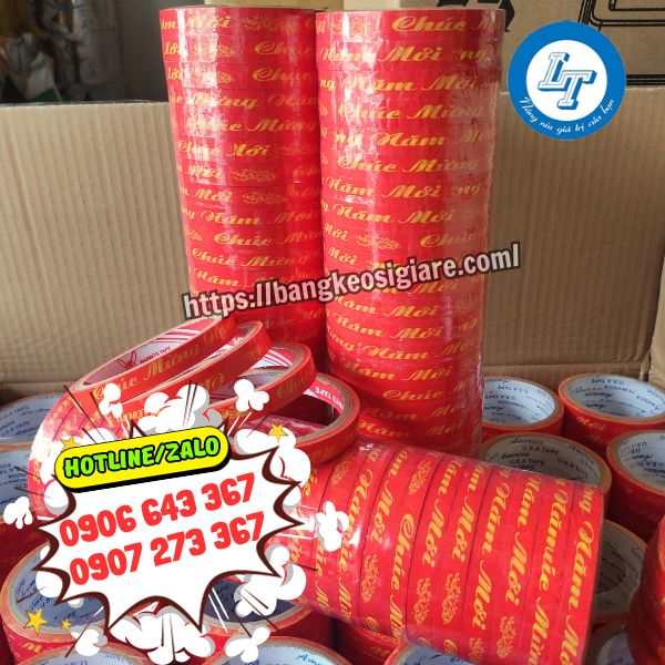 băng keo chúc mừng năm mới dán hộp quà băng keo chúc mừng năm mới 1 cây 24 cuộn