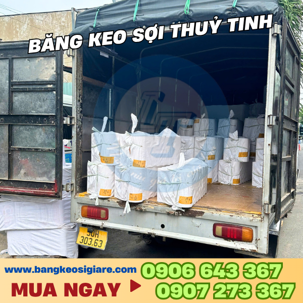 Cuộn băng keo cường lực sợi thủy tinh dán hàng nặng Cuộn băng keo cường lực sợi thủy tinh dán hàng nặng
