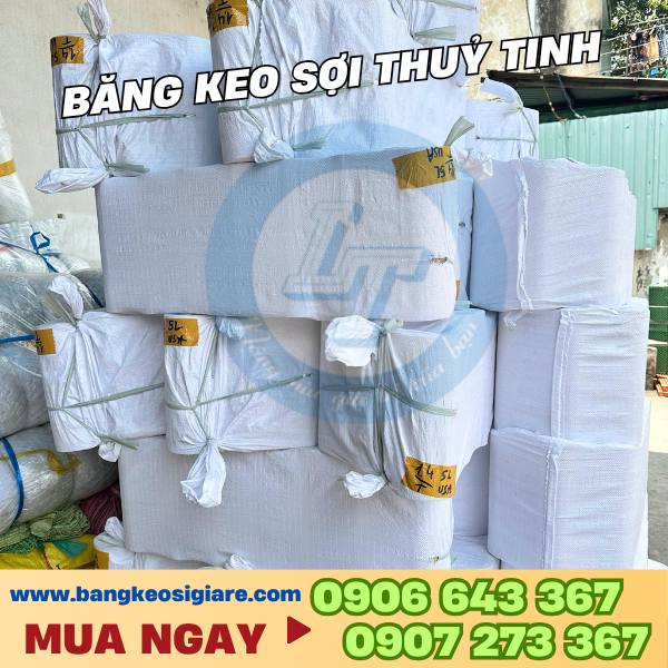 Cuộn băng keo cường lực sợi thủy tinh dán hàng nặng Cuộn băng keo cường lực sợi thủy tinh dán hàng nặng