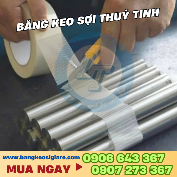 Cuộn băng keo cường lực sợi thủy tinh dán hàng nặng Cuộn băng keo cường lực sợi thủy tinh dán hàng nặng