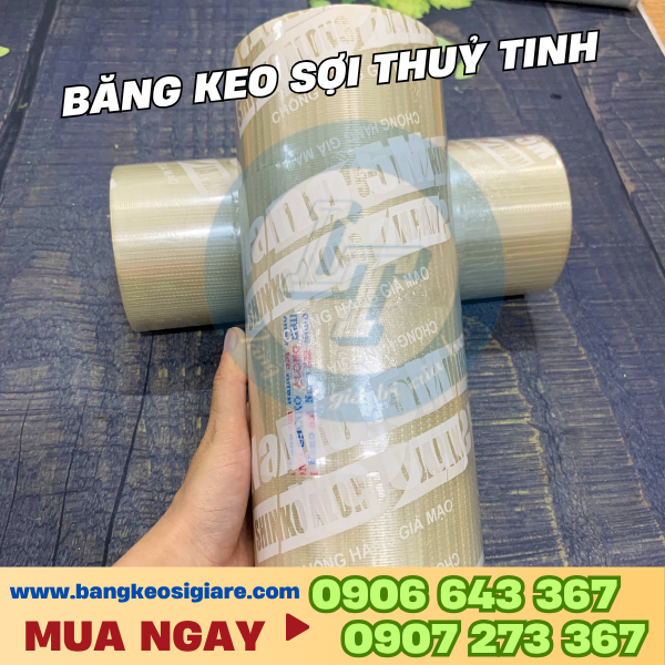 Cuộn băng keo cường lực sợi thủy tinh dán hàng nặng Cuộn băng keo cường lực sợi thủy tinh dán hàng nặng