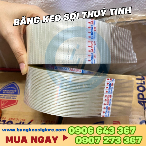 Cuộn băng keo cường lực sợi thủy tinh dán hàng nặng Cuộn băng keo cường lực sợi thủy tinh dán hàng nặng