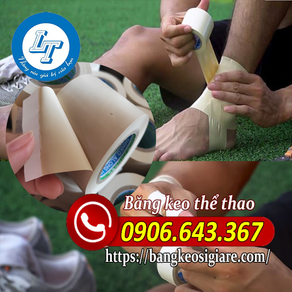 Băng keo dùng quấn cổ chấn Băng keo đá banh dùng quấn cổ chân