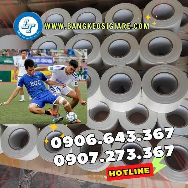 BỎ SỈ BĂNG KEO THỂ THAO MÀU TRẮNG băng keo đá banh tráng giá rẻ